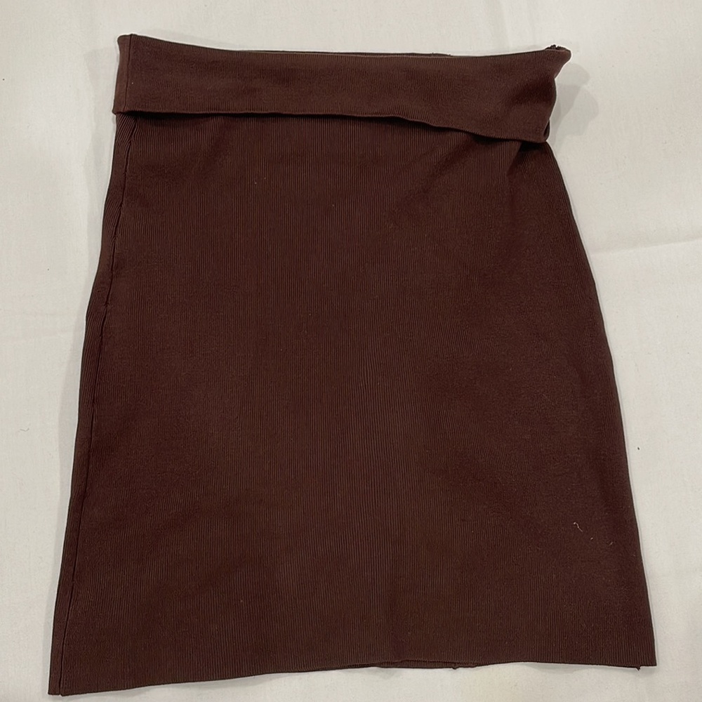BCBG MAXAZRIA brown skirt size large